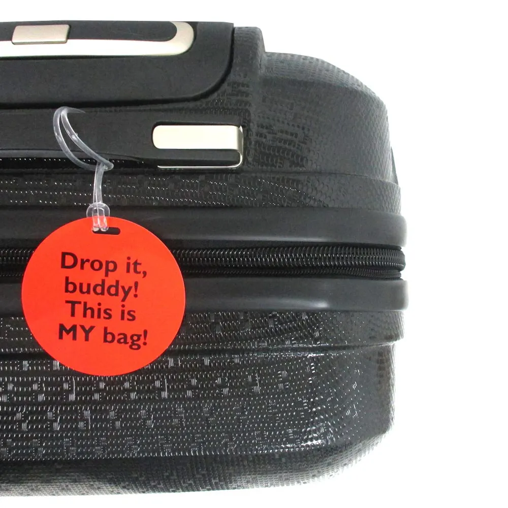 12 Luggage Tags Set Suitcase Label Name Address ID Card Bag Baggage Fun Travel