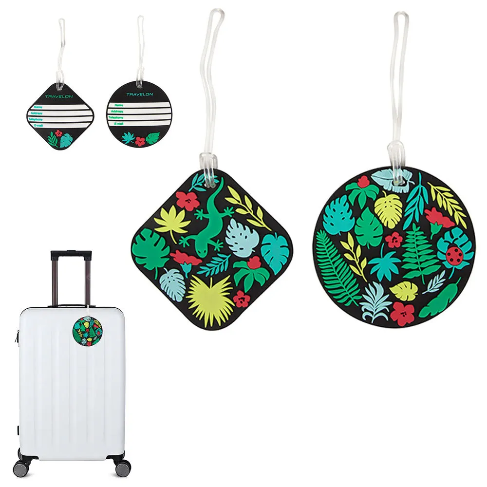 2 Pc Luggage Tags Suitcase Label Name Address ID Bag Baggage Tag Travel Travelon