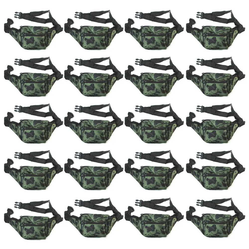 20 Camo Fanny Pack Waist Pouch Travel Utility Bag Belt Adjustable 4 Pocket Sport