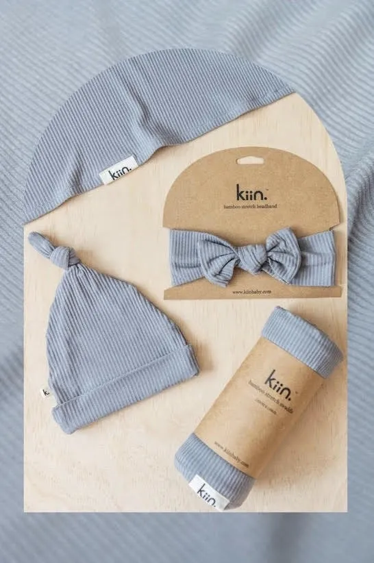 Bamboo Stretch Swaddle - Cloud (plus accessories)