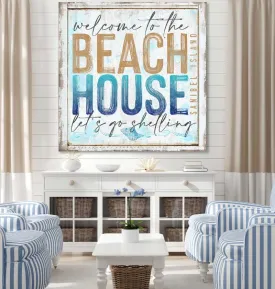 Beach House Sign Let's go Shelling