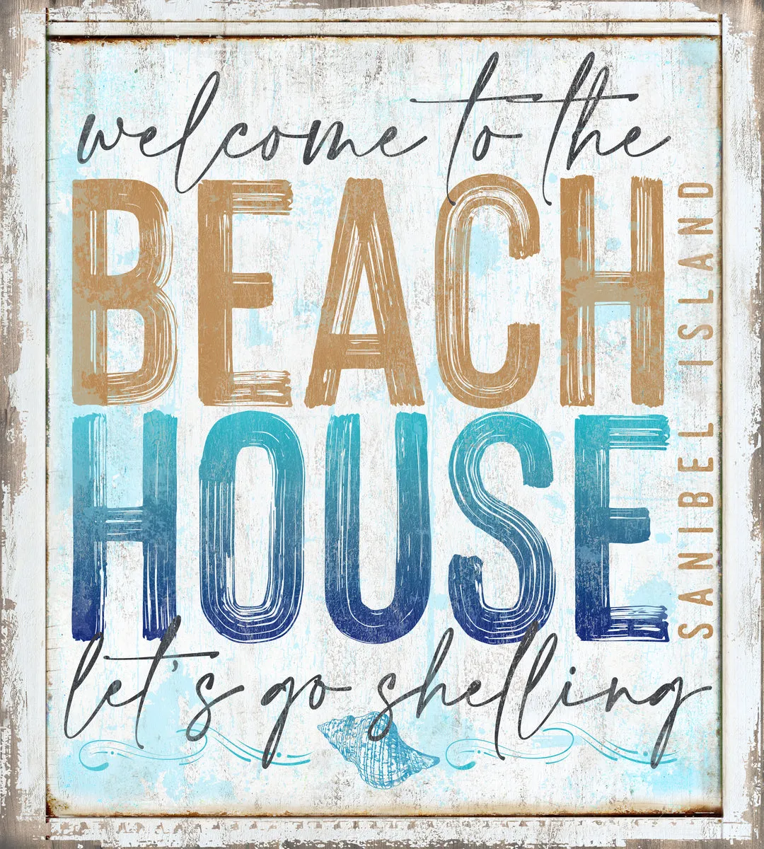 Beach House Sign Let's go Shelling