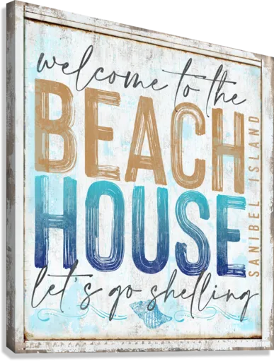 Beach House Sign Let's go Shelling
