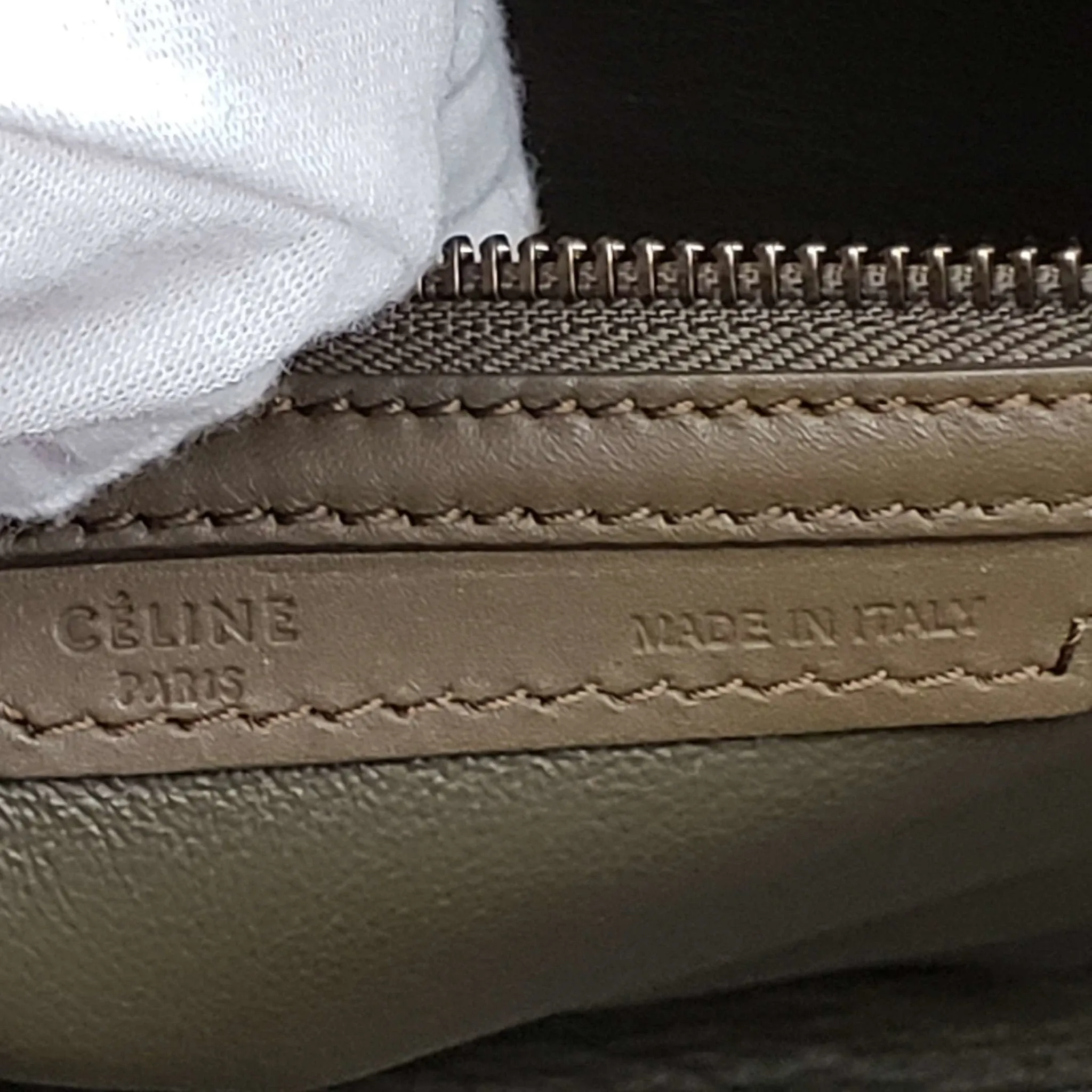CELINE Micro Luggage Calfskin Hand Bag