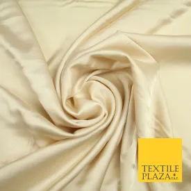 CHAMPAGNE  Fine Silky Smooth Liquid Sateen Satin Dress Fabric Drape Lining Material 7001
