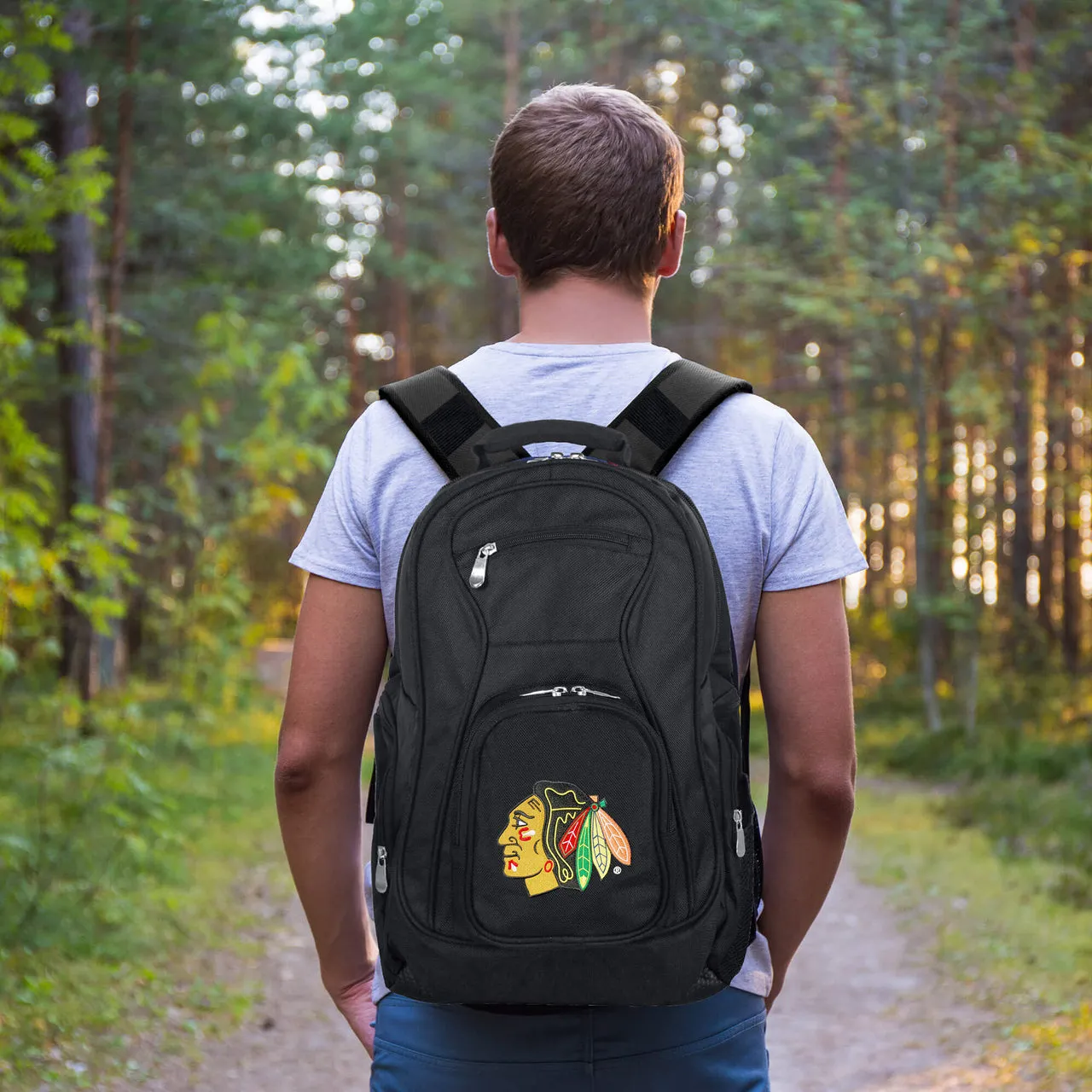 Chicago Blackhawks Laptop Backpack Black