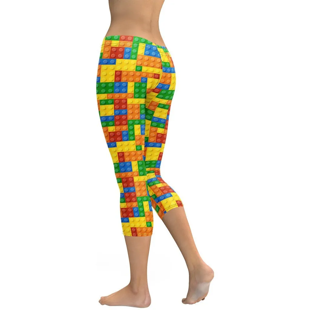 Colorful Blocks Capris