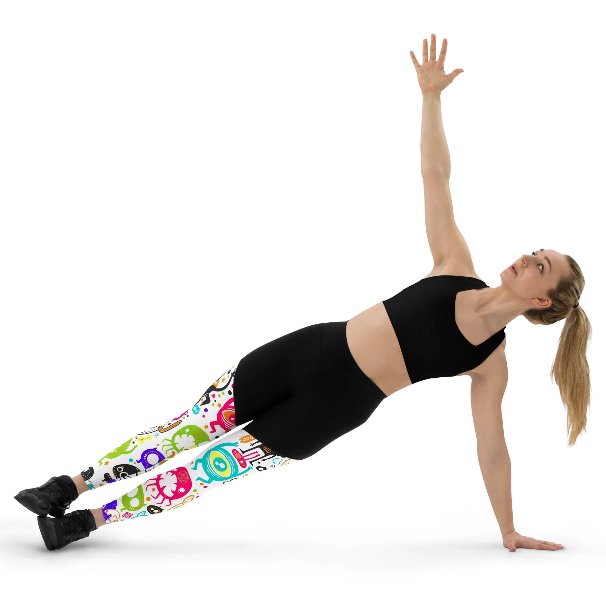 Colorful Doodles Compression Leggings