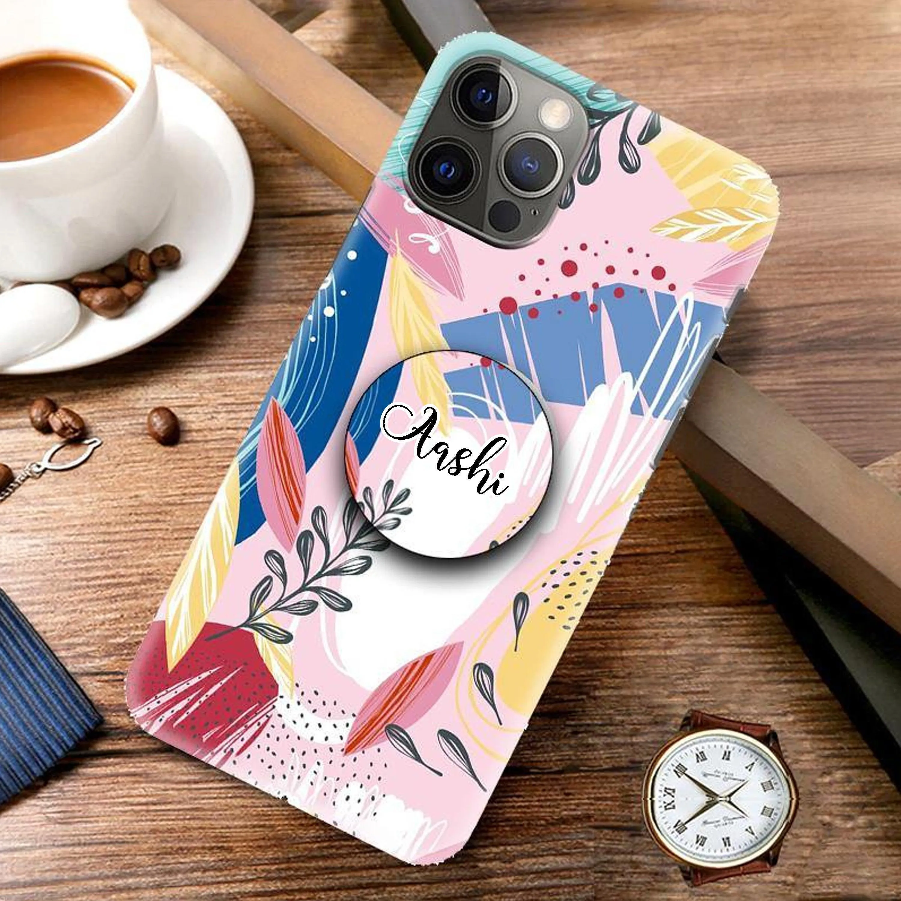 Colorful Floral Art Phone Cover Case