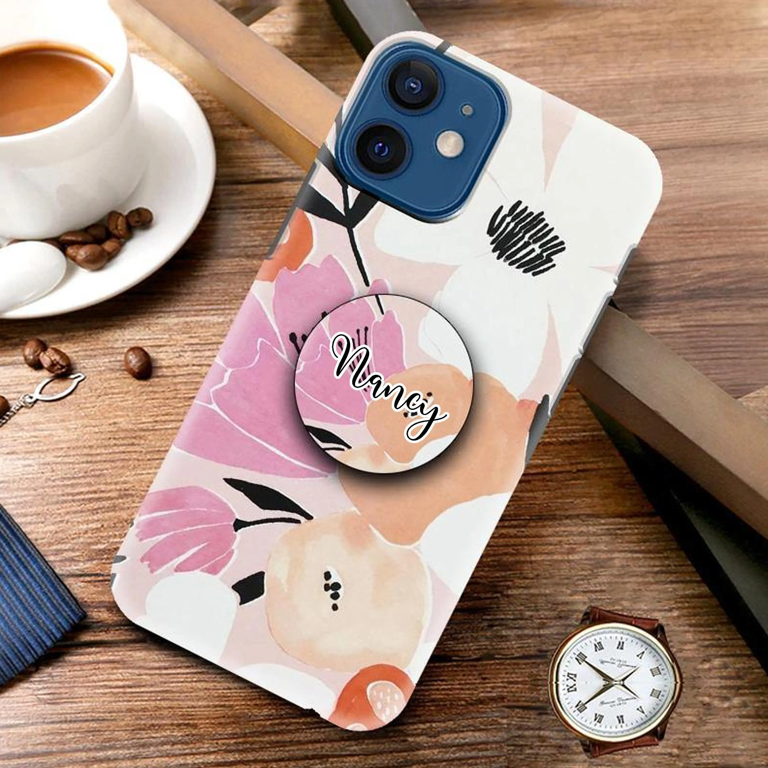 Colorful Floral Art Phone Cover Case