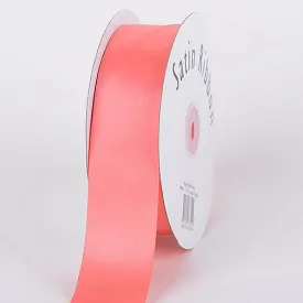 Coral - Satin Ribbon Single Face - ( W: 7/8 Inch | L: 100 Yards )