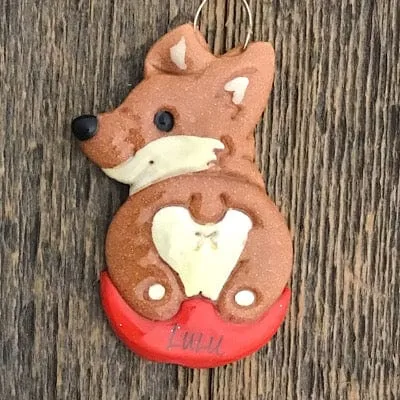 Corgi Butt Christmas Ornament