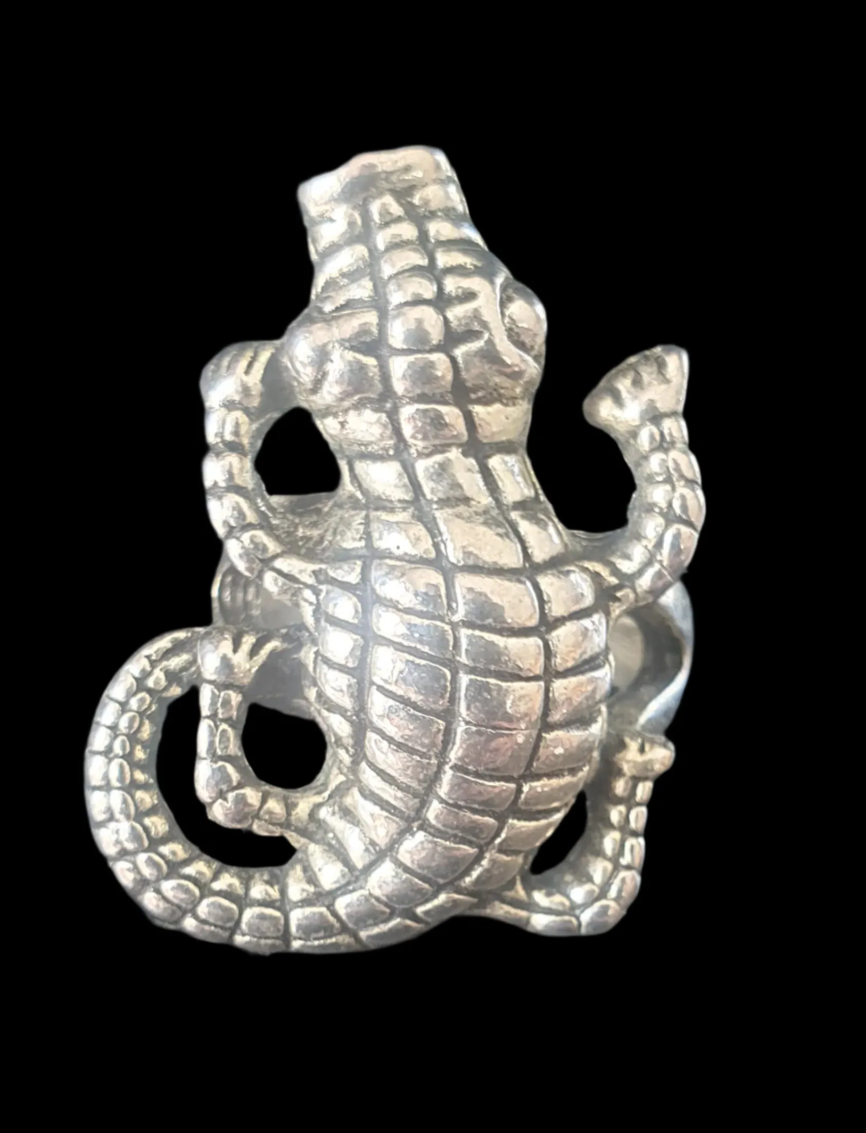 Crocodile Metal Unisex Ring