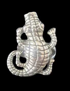 Crocodile Metal Unisex Ring