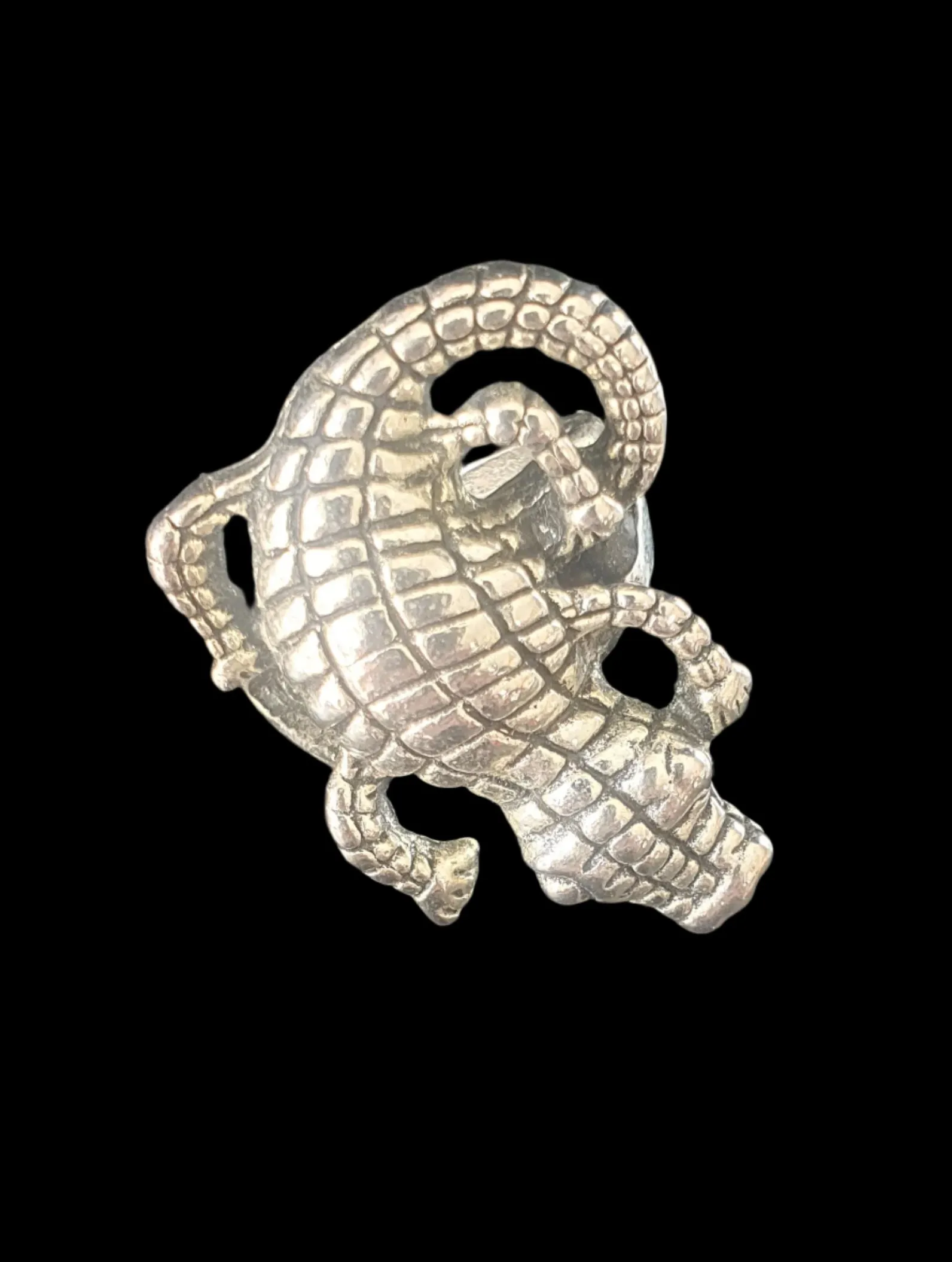 Crocodile Metal Unisex Ring