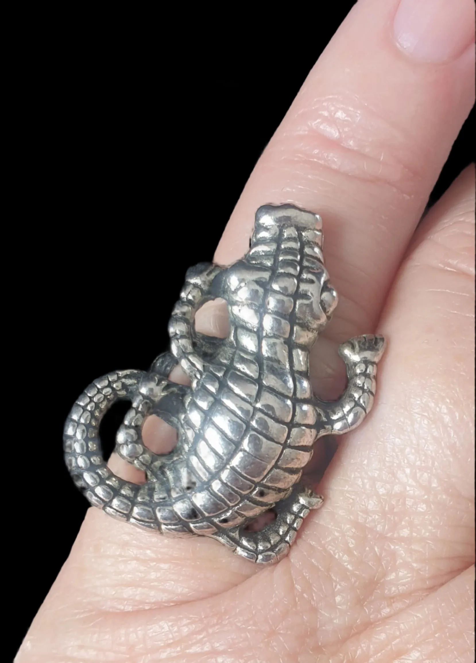 Crocodile Metal Unisex Ring
