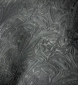 Denver Black Embossed Leather
