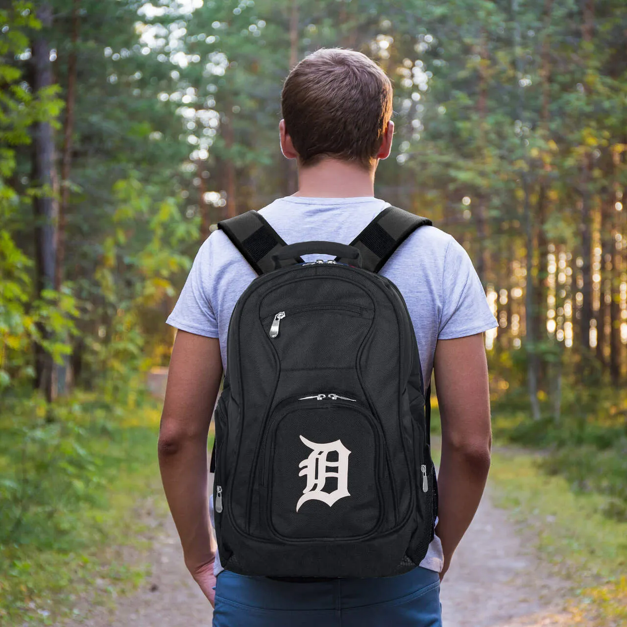 Detroit Tigers Laptop Backpack Black