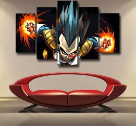 Dragon Ball Armored Vegeta Double Galick Cannon Dope Epic 5pc Canvas