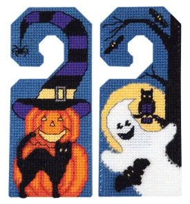 Halloween Door Hangers Plastic Canvas Kit