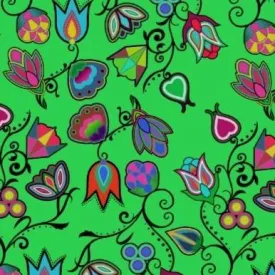 Indigenous Paisley - Green Satin