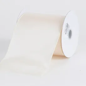 Ivory - Budget Satin Ribbon - ( W: 4 inch | L: 10 Yards )