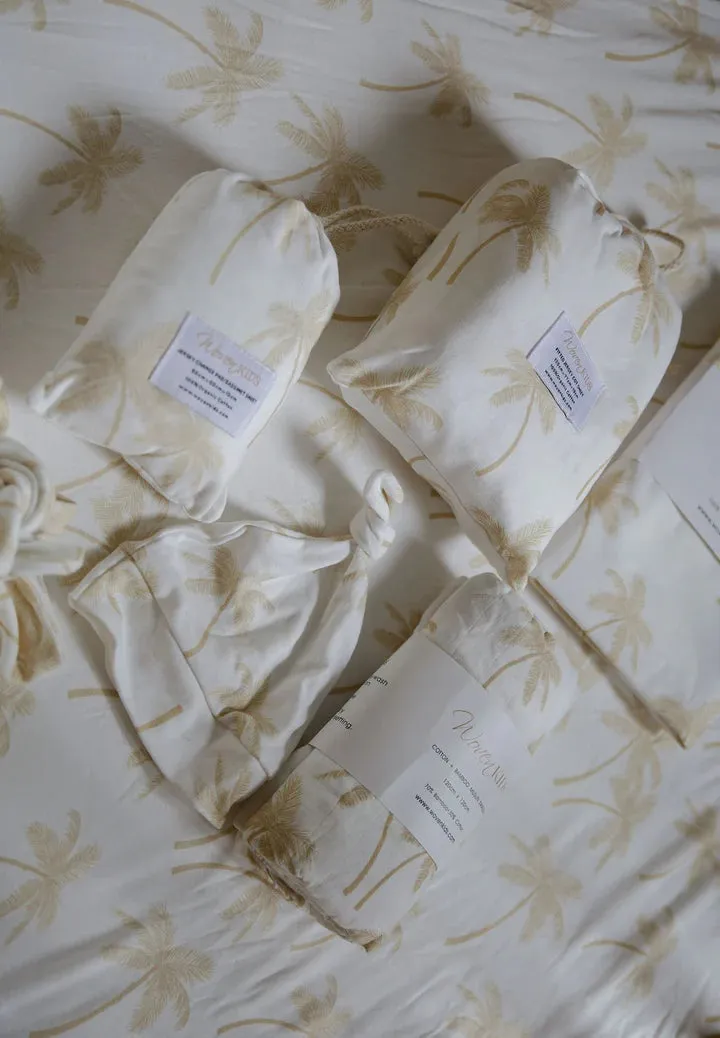 Jersey & Muslin Wrap - Palm Tree Tan (plus accessories)