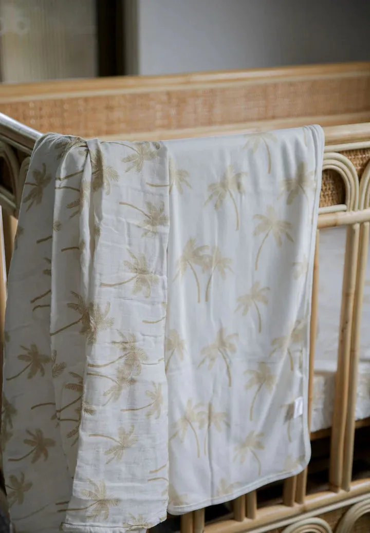 Jersey & Muslin Wrap - Palm Tree Tan (plus accessories)