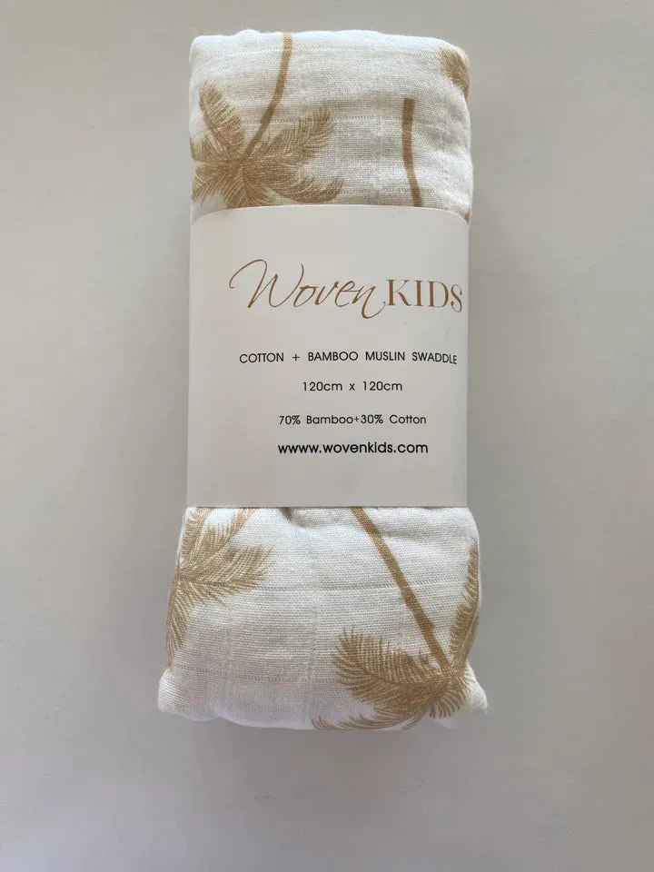 Jersey & Muslin Wrap - Palm Tree Tan (plus accessories)