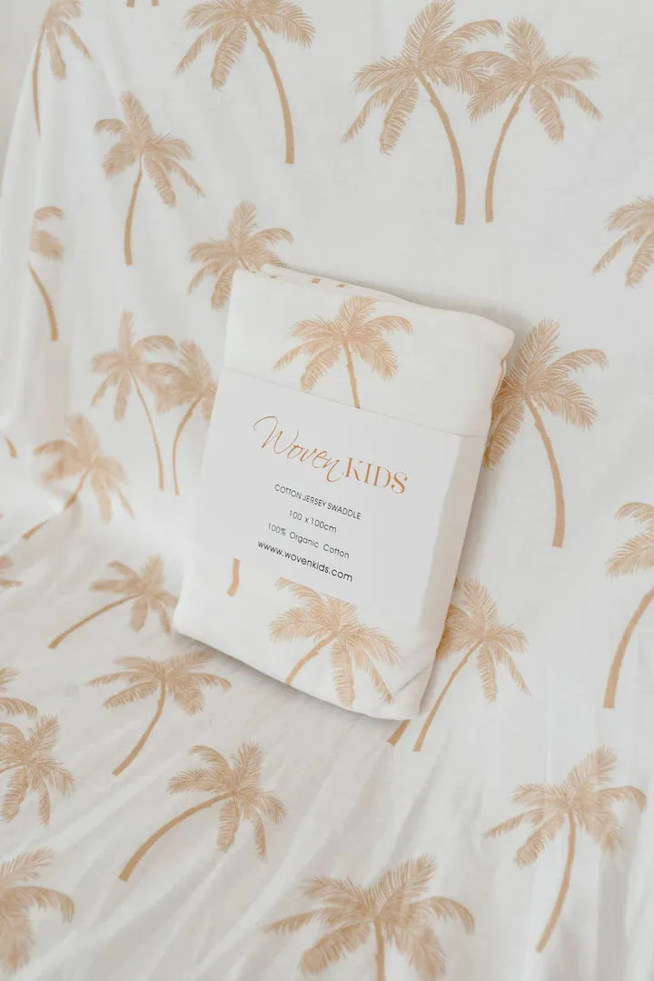 Jersey & Muslin Wrap - Palm Tree Tan (plus accessories)