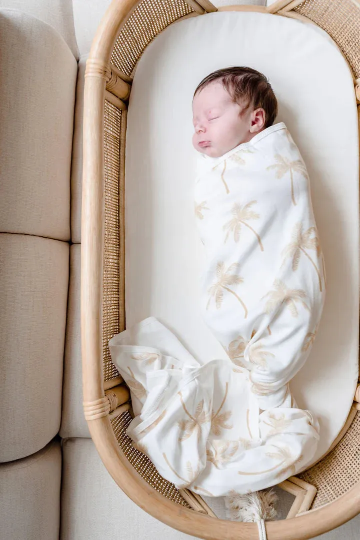 Jersey & Muslin Wrap - Palm Tree Tan (plus accessories)