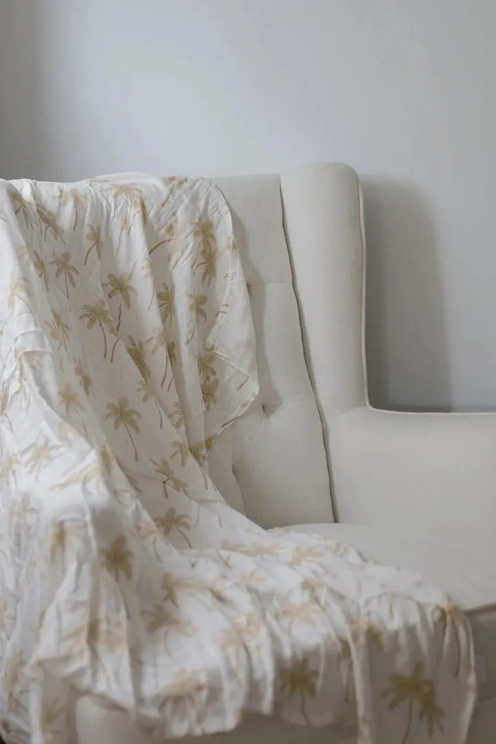 Jersey & Muslin Wrap - Palm Tree Tan (plus accessories)