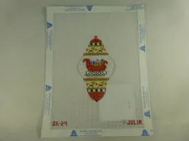 Julia's Needleworks OR24 Sleigh Ornament