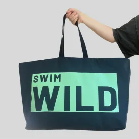 Jumbo Swim Wild Bag  - Navy/Mint