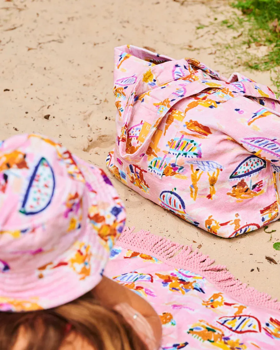 Kip & Co X Ken Done | Beach Days Terry Oversized Beach Bag