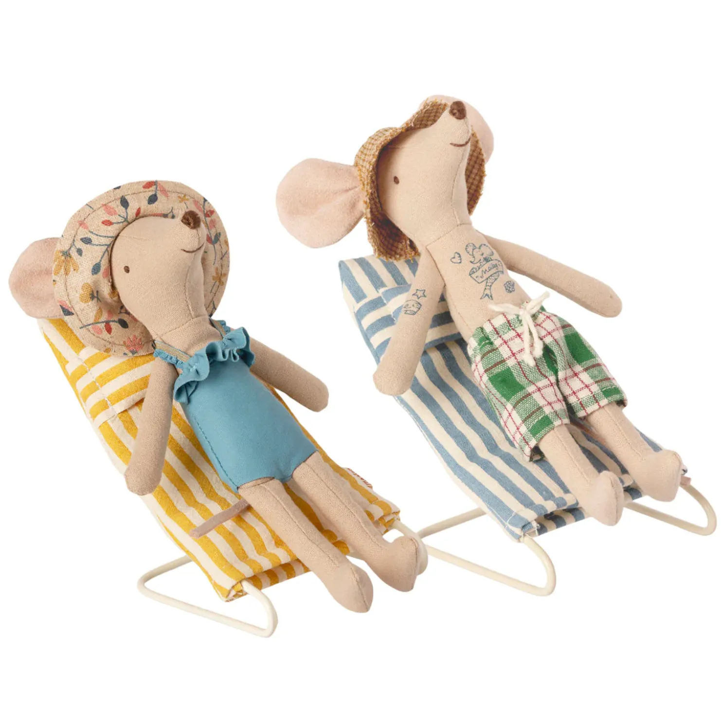 MAILEG BEACH CHAIR SET - MOUSE