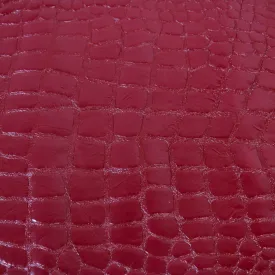 MAROON EMBOSSED COWHIDE