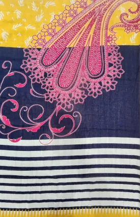 Mix Brand Printed Unstitched Lawn Shirt