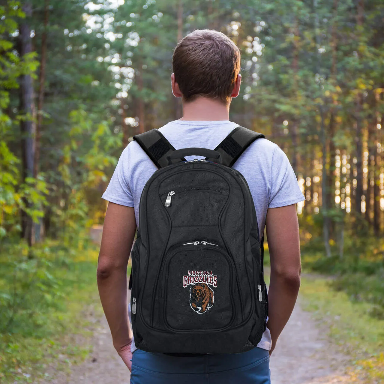 Montana Grizzlies Laptop Backpack Black