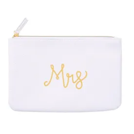 Mrs Bridal Zipper Pouches