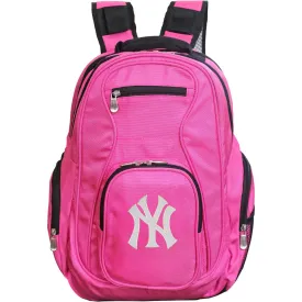 New York Yankees Laptop Backpack Pink