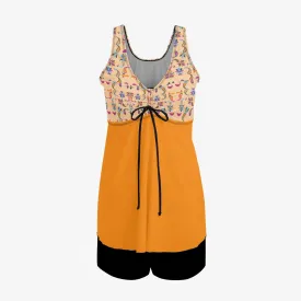 Orange Madness | Women's Two-Piece Swimsuit