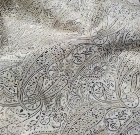 Paisley Golden Oyster Embossed Leather
