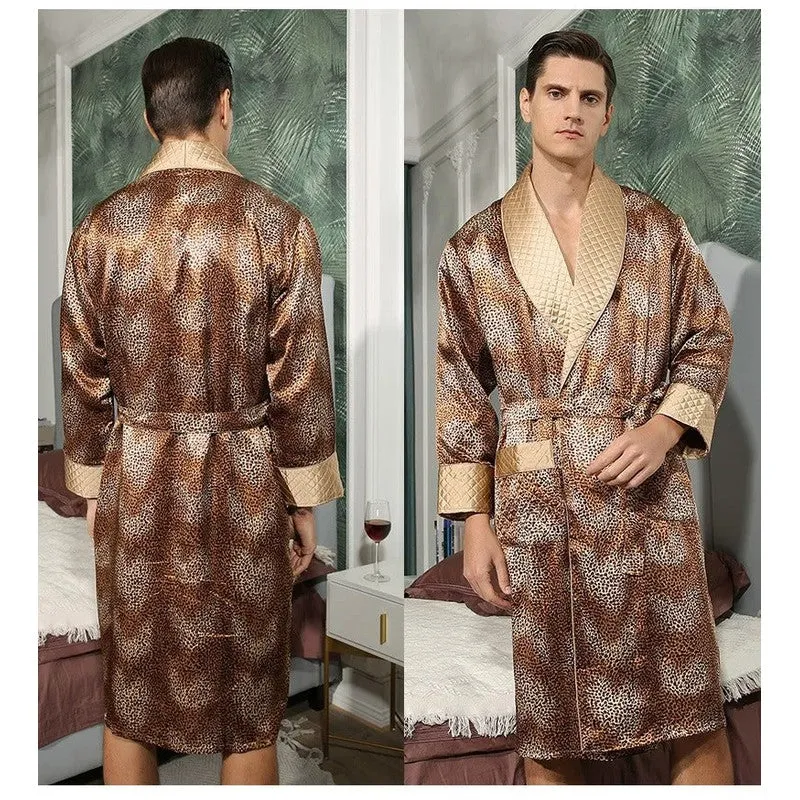 Peignoir Kimono Satin Homme
