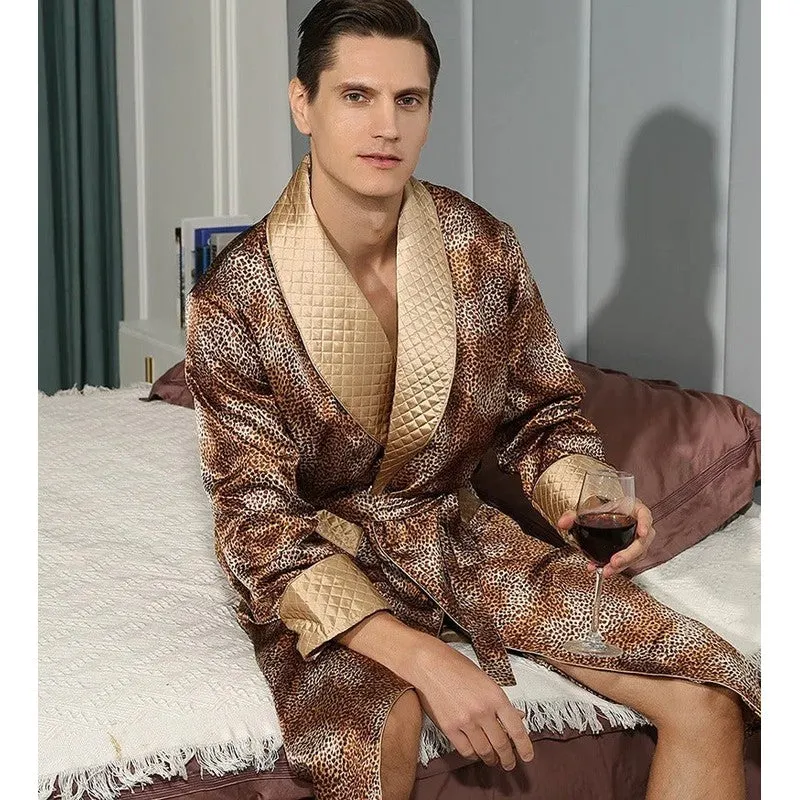 Peignoir Kimono Satin Homme