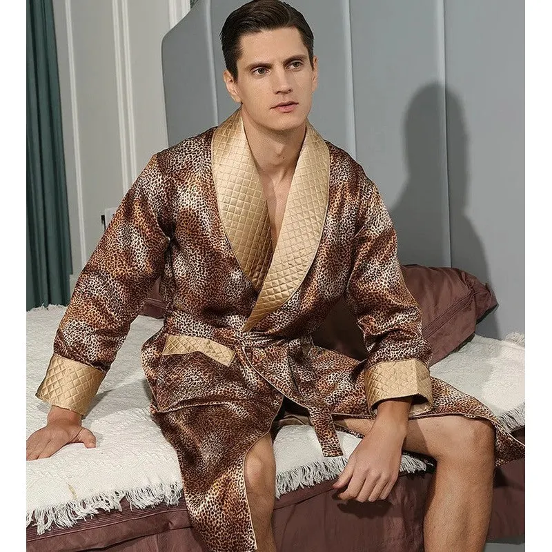 Peignoir Kimono Satin Homme
