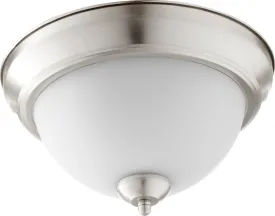 Quorum 3063-11-65 Ceiling Mount - Satin Nickel W/ Satin Opal