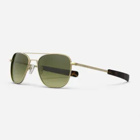 Randolph Satin Aviator Sunglasses with SkyForce™ Gradient Lenses