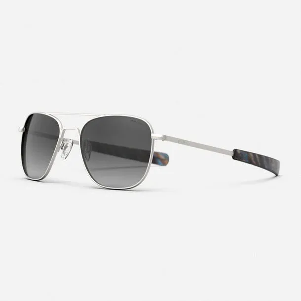 Randolph Satin Aviator Sunglasses with SkyForce™ Gradient Lenses