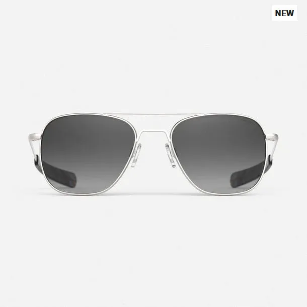 Randolph Satin Aviator Sunglasses with SkyForce™ Gradient Lenses